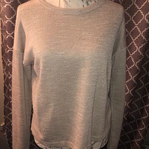 Beige sweater with lace back